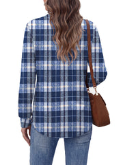 Fantaslook V Neck Button Sweatshirt for Women Pullover Long Sleeve Shirts Fall Fashion Tunic Tops