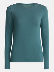 No Boundaries Women's Long-Sleeve Crewneck Tee