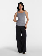 No Boundaries Ribbed Cami Top, Women's XXS-XXL