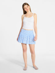 No Boundaries Women's Pointelle Tank Top, Vivid White, Sizes XXS-XXL