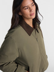 No Boundaries Boxy Puffer Barn Jacket, Women's and Women's Plus XXS-4X