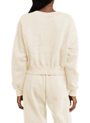 DOKOTOO Sweatsuits for Women 2 Piece Outfits Oversized Casual V Neck Sweatshirt with Wide Leg Sweatpants Tracksuit Jogger Set