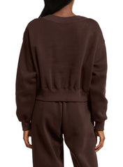 DOKOTOO Sweatsuits for Women 2 Piece Outfits Oversized Casual V Neck Sweatshirt with Wide Leg Sweatpants Tracksuit Jogger Set