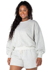 Celebrity Pink Women's and Women's Plus Oversized Boyfriend Sweatshirt, Sizes XS-4X