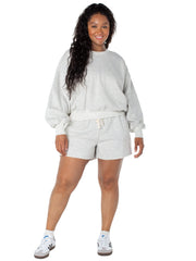 Celebrity Pink Women's and Women's Plus Oversized Boyfriend Sweatshirt, Sizes XS-4X