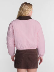 No Boundaries Boxy Puffer Barn Jacket, Women's and Women's Plus XXS-4X