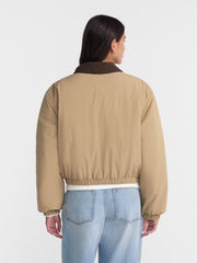 No Boundaries Boxy Puffer Barn Jacket, Women's and Women's Plus XXS-4X