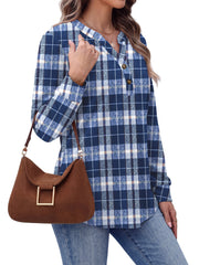 Fantaslook V Neck Button Sweatshirt for Women Pullover Long Sleeve Shirts Fall Fashion Tunic Tops