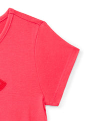 Wonder Nation Girls Embroidered Graphic T-Shirt with Short Sleeves, Sizes 4-18 & Plus