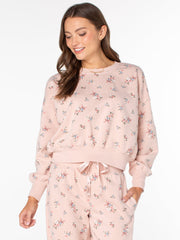 Celebrity Pink Women's and Women's Plus Oversized Boyfriend Sweatshirt, Sizes XS-4X