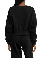 DOKOTOO Sweatsuits for Women 2 Piece Outfits Oversized Casual V Neck Sweatshirt with Wide Leg Sweatpants Tracksuit Jogger Set
