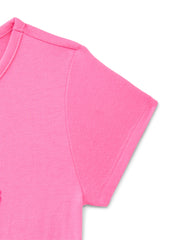 Wonder Nation Girls Embroidered Graphic T-Shirt with Short Sleeves, Sizes 4-18 & Plus