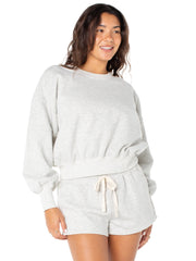 Celebrity Pink Women's and Women's Plus Oversized Boyfriend Sweatshirt, Sizes XS-4X