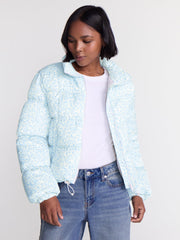 No Boundaries Bubble Hem Puffer Jacket, Women's and Women's Plus XXS-4X