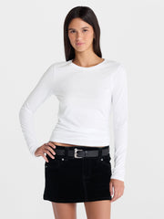 No Boundaries Women's Long-Sleeve Crewneck Tee