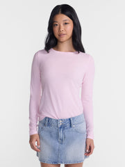 No Boundaries Women's Long-Sleeve Crewneck Tee