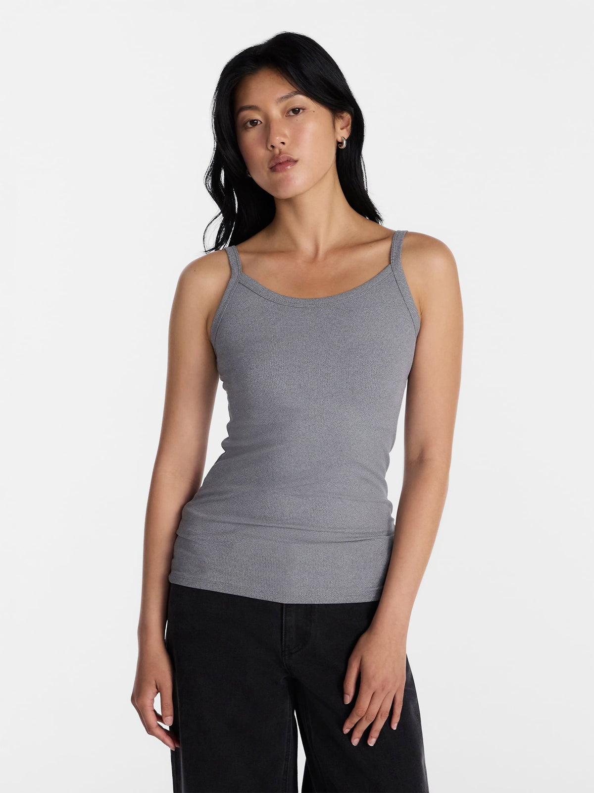 No Boundaries Ribbed Cami Top, Women's XXS-XXL