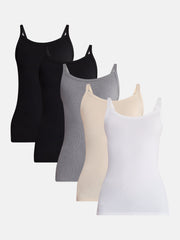 No Boundaries Ribbed Cami Top, Women's XXS-XXL