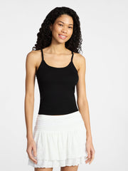 No Boundaries Women's Scoop Neck Camisole, Sizes XXS-XXL