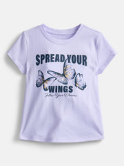 Wonder Nation Girls Embroidered Graphic T-Shirt with Short Sleeves, Sizes 4-18 & Plus