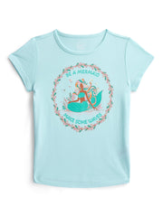 Wonder Nation Girls Embroidered Graphic T-Shirt with Short Sleeves, Sizes 4-18 & Plus