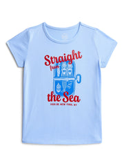 Wonder Nation Girls Embroidered Graphic T-Shirt with Short Sleeves, Sizes 4-18 & Plus