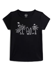 Wonder Nation Girls Embroidered Graphic T-Shirt with Short Sleeves, Sizes 4-18 & Plus