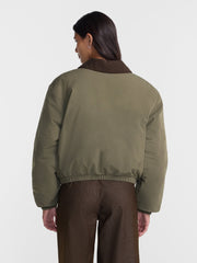 No Boundaries Boxy Puffer Barn Jacket, Women's and Women's Plus XXS-4X