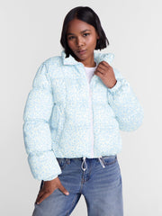 No Boundaries Bubble Hem Puffer Jacket, Women's and Women's Plus XXS-4X