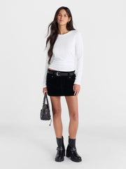 No Boundaries Women's Long-Sleeve Crewneck Tee