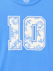 Wonder Nation Girls Embroidered Graphic T-Shirt with Short Sleeves, Sizes 4-18 & Plus
