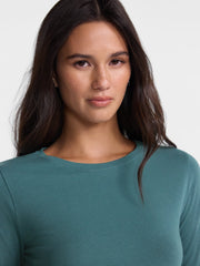 No Boundaries Women's Long-Sleeve Crewneck Tee