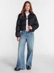 No Boundaries Bubble Hem Puffer Jacket, Women's and Women's Plus XXS-4X
