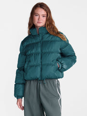 No Boundaries Bubble Hem Puffer Jacket, Women's and Women's Plus XXS-4X