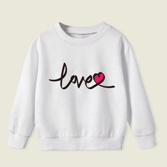 Mikilon Girls ClothesSize 3-8 Plus Velvet and Thicken Clothes Comfortable Cute Printed Long Sleeve Shirts Fall and Winter Casual Thermal Pullover Sweatshirts