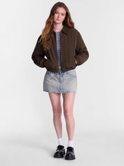 No Boundaries Boxy Puffer Barn Jacket, Women's and Women's Plus XXS-4X
