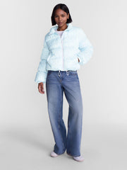 No Boundaries Bubble Hem Puffer Jacket, Women's and Women's Plus XXS-4X