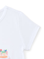 Wonder Nation Girls Embroidered Graphic T-Shirt with Short Sleeves, Sizes 4-18 & Plus