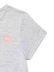 Wonder Nation Girls Embroidered Graphic T-Shirt with Short Sleeves, Sizes 4-18 & Plus