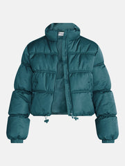 No Boundaries Bubble Hem Puffer Jacket, Women's and Women's Plus XXS-4X