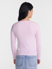 No Boundaries Women's Long-Sleeve Crewneck Tee