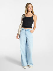No Boundaries Ribbed Cami Top, Women's XXS-XXL